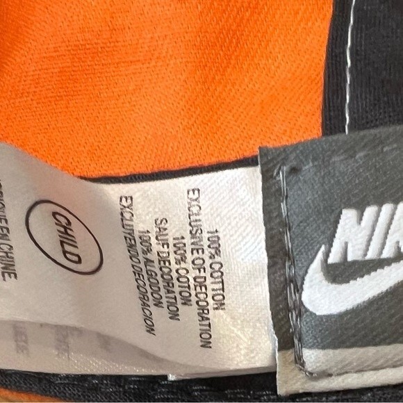 Nike Youth Child 5-9 years old Grey and Orange Ball Cap Hat Adjustable - Picture 6 of 8